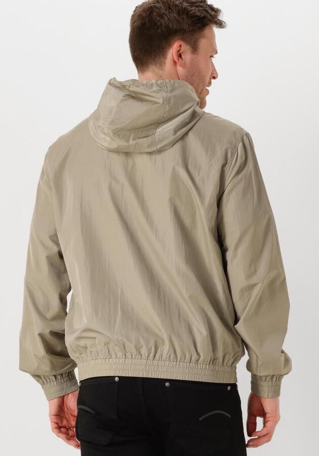 Calvin Klein Khaki Nylon Hooded Windbreaker Jas Beige Heren - Foto 2