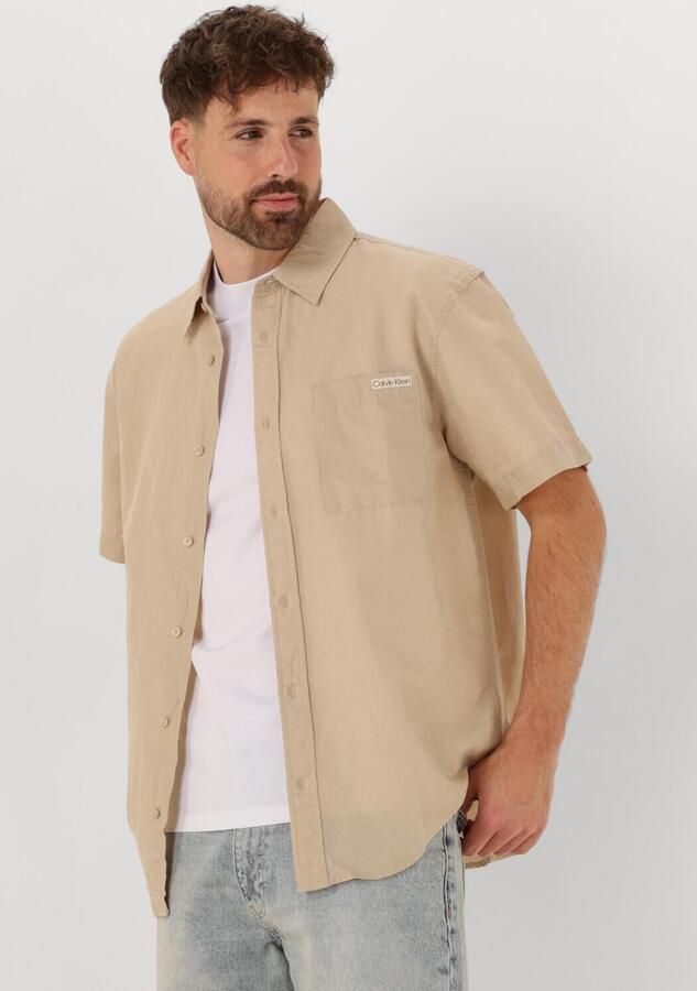 Calvin Klein Jeans Overhemd Korte Mouw LINEN COTTON S S J30J327296 - Foto 4