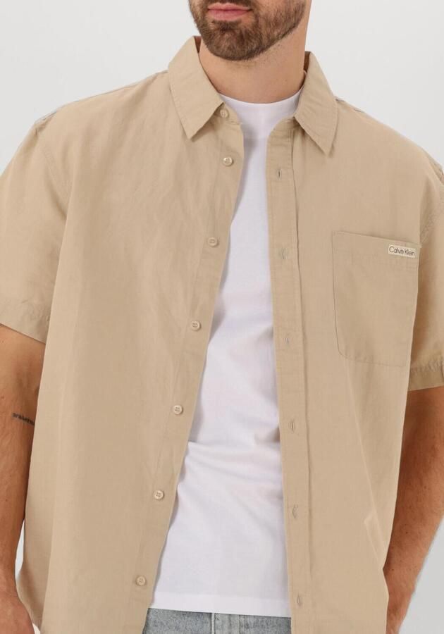 Calvin Klein Jeans Overhemd Korte Mouw LINEN COTTON S S J30J327296 - Foto 3
