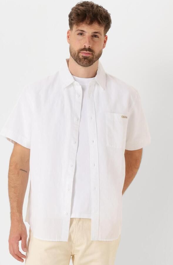 Calvin Klein Jeans Overhemd Korte Mouw LINEN COTTON S S J30J327296 - Foto 4