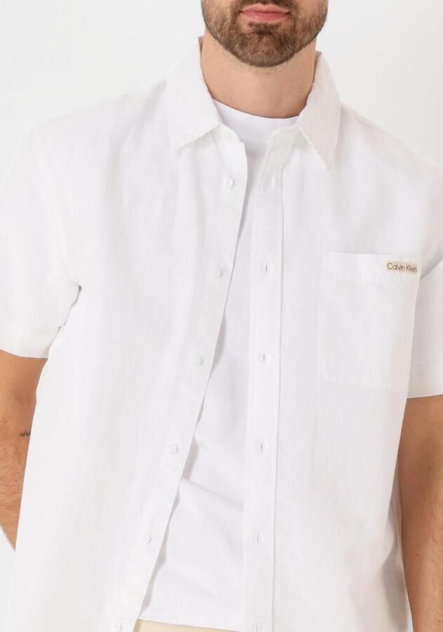 Calvin Klein Jeans Overhemd Korte Mouw LINEN COTTON S S J30J327296 - Foto 2