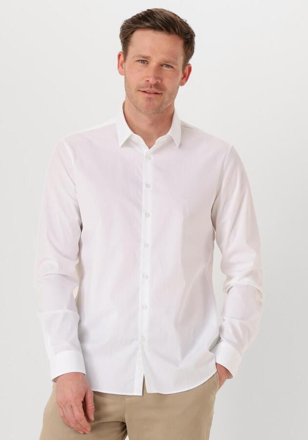 Calvin Klein Businessoverhemd POPLIN STRETCH SLIM SHIRT met kent-kraag logoprint op borsthoogte - Foto 4