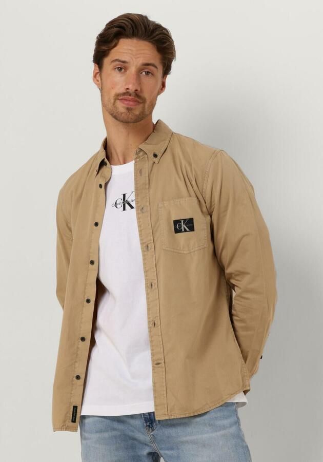 Calvin Klein Beige Trendy Overshirt voor Mannen Beige Heren - Foto 3