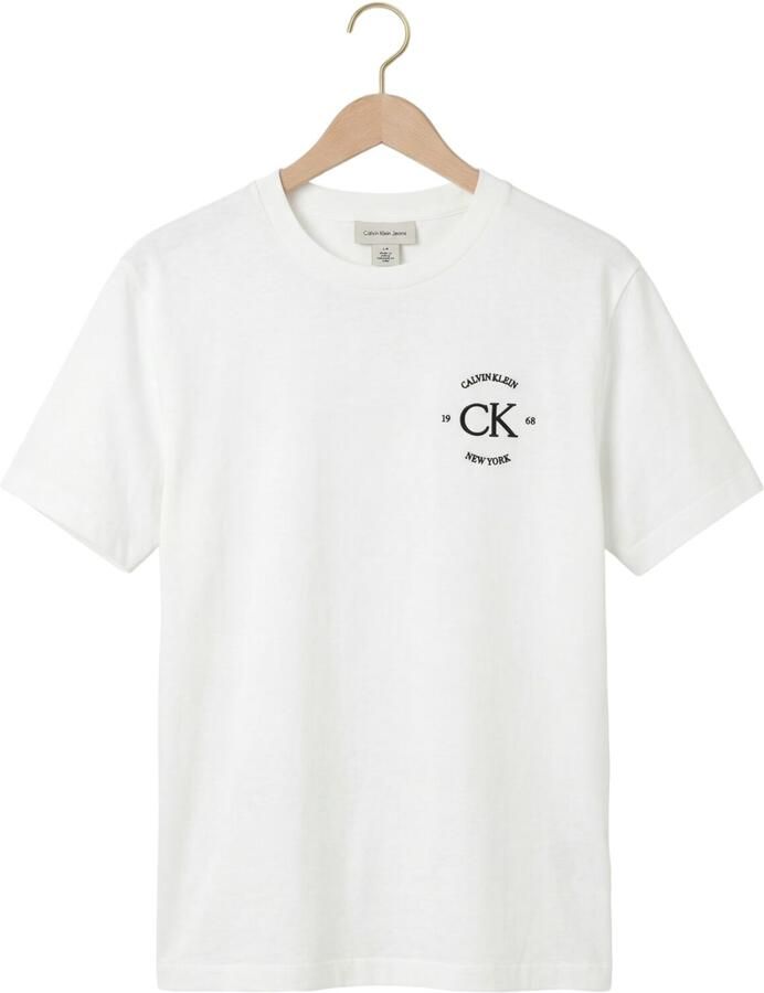 CALVIN KLEIN Heren Polo's & T-shirts 20s April Graphic Seasonal Fashi Wit - Foto 2