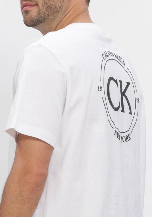 CALVIN KLEIN Heren Polo's & T-shirts 20s April Graphic Seasonal Fashi Wit - Foto 4