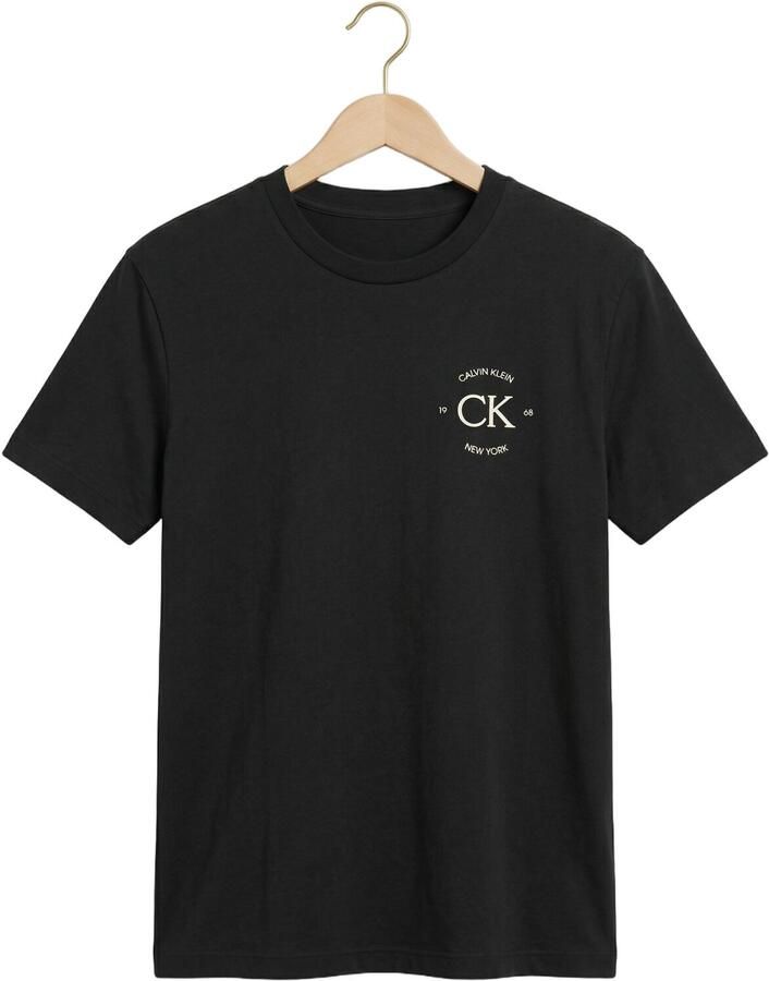 CALVIN KLEIN Heren Polo's & T-shirts 20s April Graphic Seasonal Fashi Zwart - Foto 2
