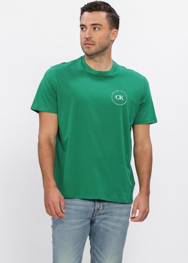 CALVIN KLEIN Heren Polo's & T-shirts 30s Eu Wholesale Jeans Graphics Groen