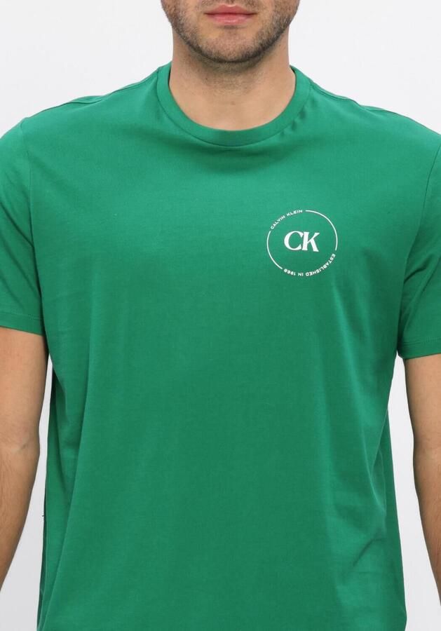 CALVIN KLEIN Heren Polo's & T-shirts 30s Eu Wholesale Jeans Graphics Groen - Foto 3