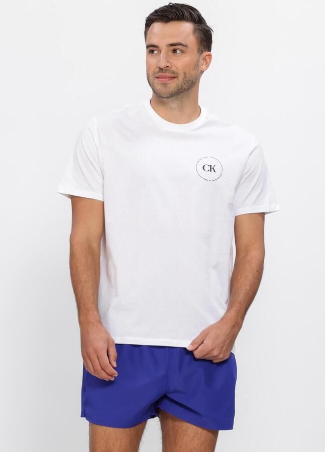 CALVIN KLEIN Heren Polo's & T-shirts 30s Eu Wholesale Jeans Graphics Wit