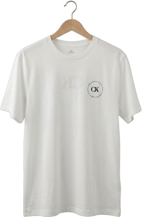 CALVIN KLEIN Heren Polo's & T-shirts 30s Eu Wholesale Jeans Graphics Wit - Foto 4
