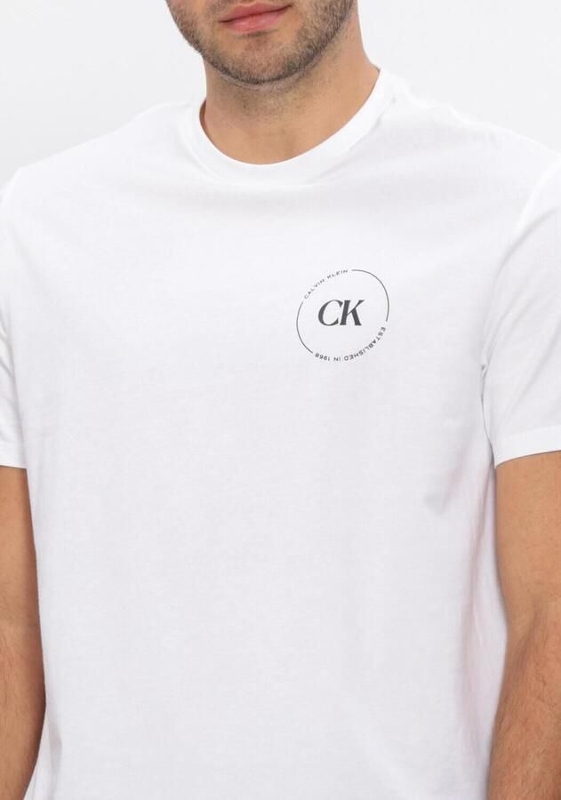CALVIN KLEIN Heren Polo's & T-shirts 30s Eu Wholesale Jeans Graphics Wit - Foto 2