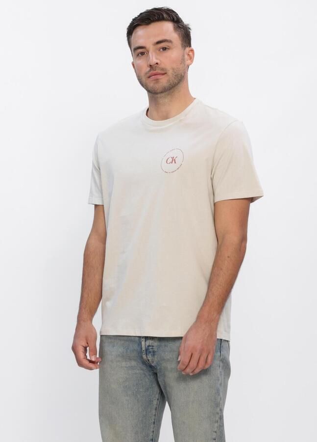 CALVIN KLEIN Heren Polo's & T-shirts 30s Eu Wholesale Jeans Graphics Zand