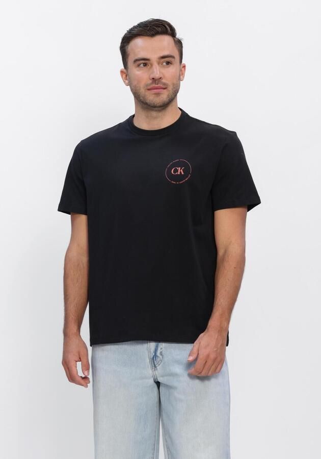 CALVIN KLEIN Heren Polo's & T-shirts 30s Eu Wholesale Jeans Graphics Zwart