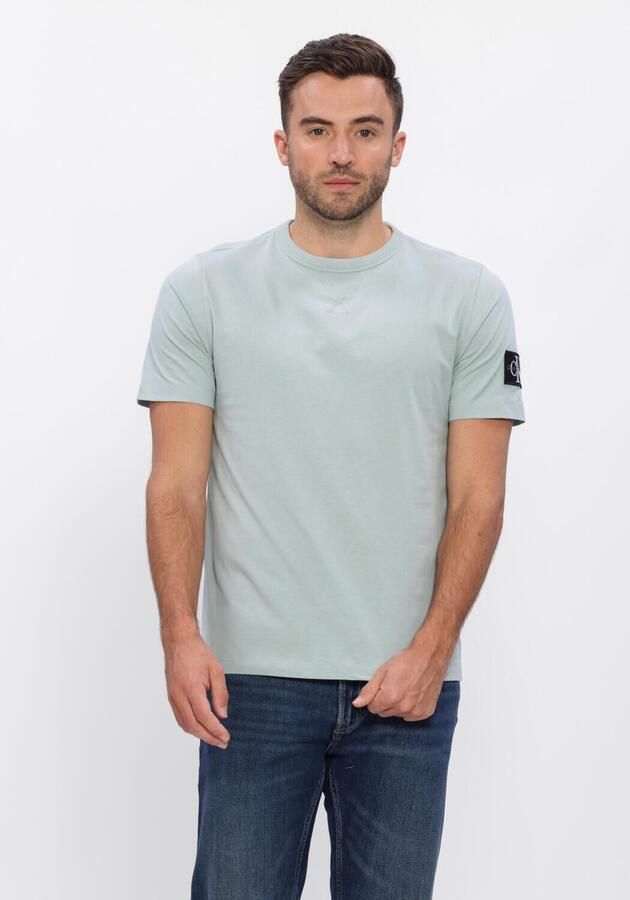 CALVIN KLEIN Heren Polo's & T-shirts Badge Regular Tee Mint