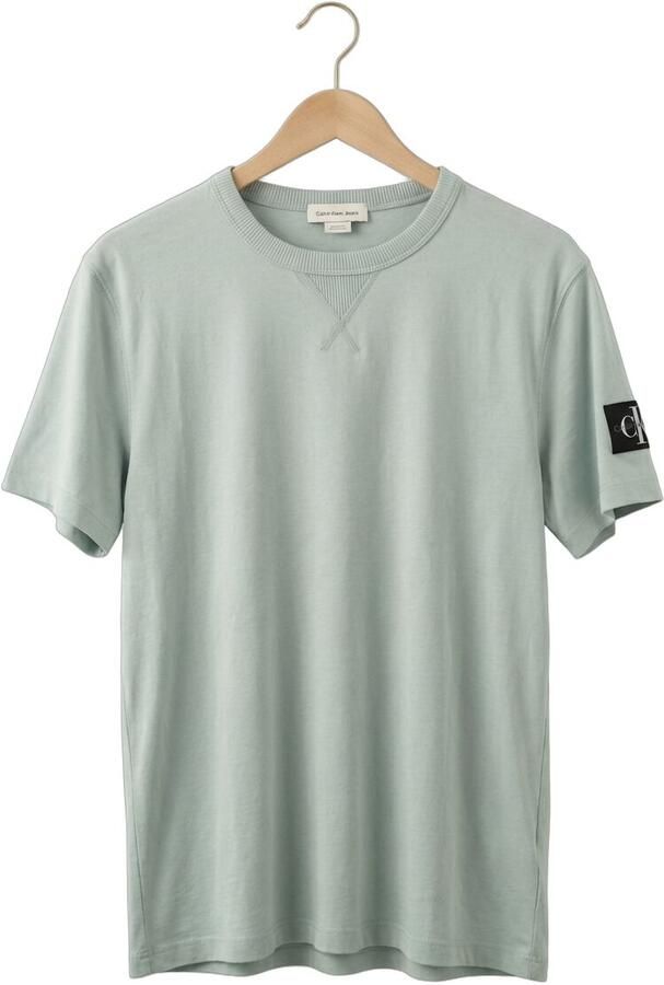 CALVIN KLEIN Heren Polo's & T-shirts Badge Regular Tee Mint - Foto 4