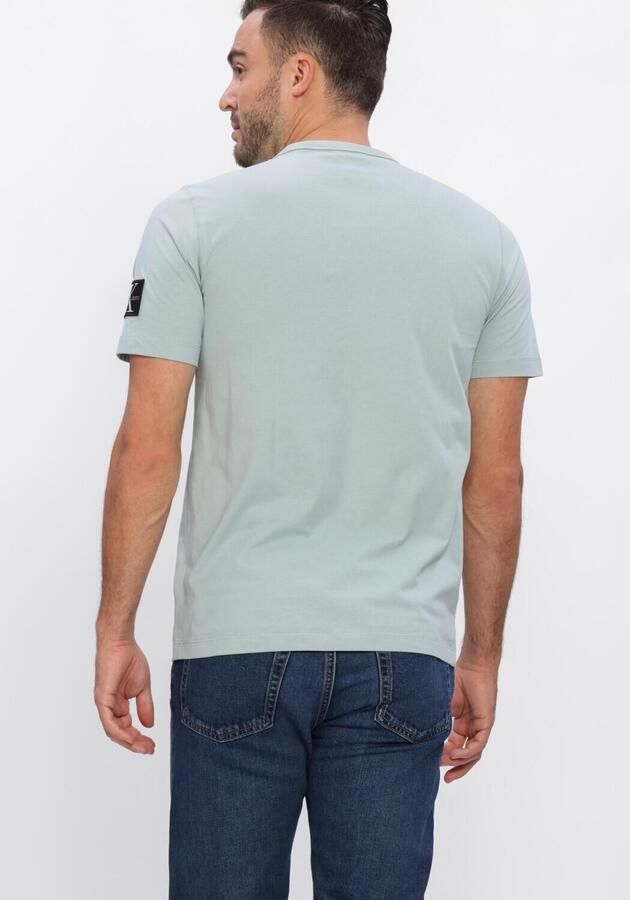 CALVIN KLEIN Heren Polo's & T-shirts Badge Regular Tee Mint - Foto 2