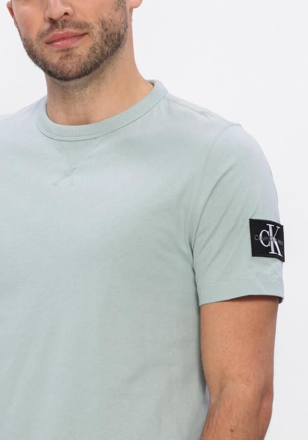 CALVIN KLEIN Heren Polo's & T-shirts Badge Regular Tee Mint - Foto 3