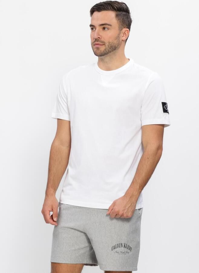 CALVIN KLEIN Heren Polo's & T-shirts Badge Regular Tee Wit