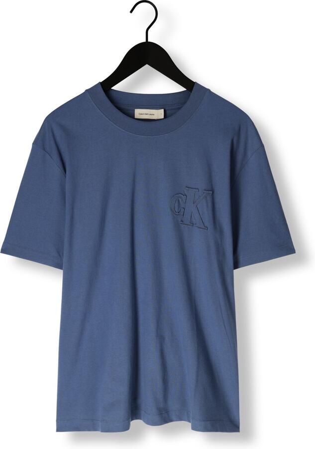 CALVIN KLEIN Heren Polo's & T-shirts Ck Applique Tee Blauw