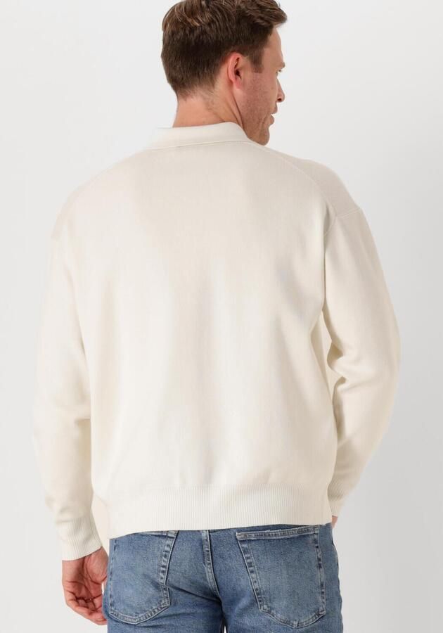 CALVIN KLEIN Heren Polo's & T-shirts Cotton Polo Sweater Wit