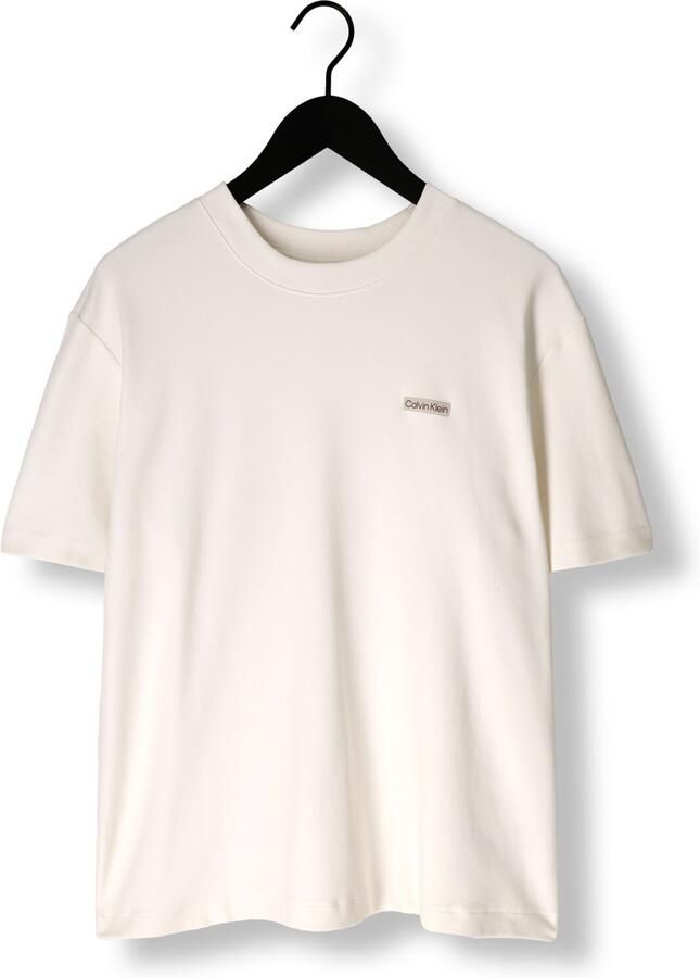 CALVIN KLEIN Heren Polo's & T-shirts Label Tee Creme