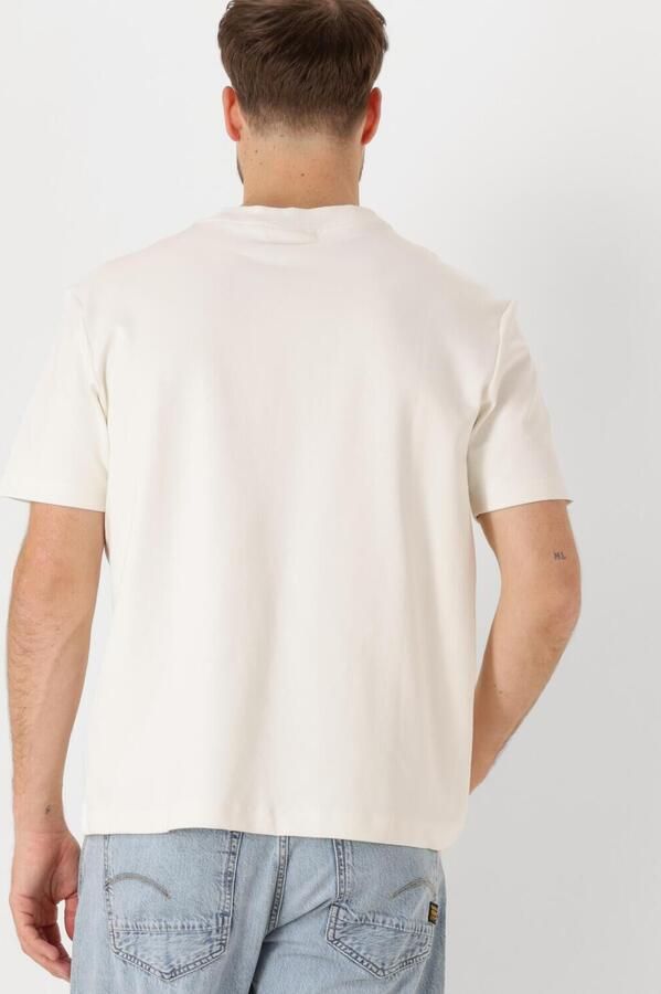 CALVIN KLEIN Heren Polo's & T-shirts Label Tee Creme - Foto 3