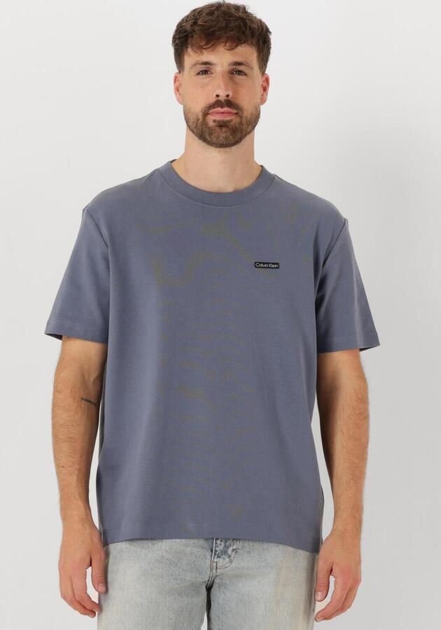 CALVIN KLEIN Heren Polo's & T-shirts Label Tee Grijs - Foto 4