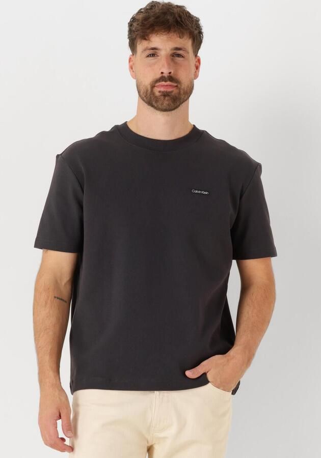 CALVIN KLEIN Heren Polo's & T-shirts Label Tee Zwart - Foto 4