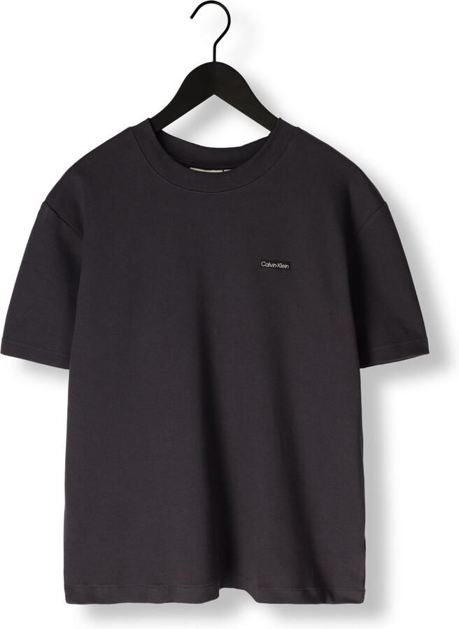 CALVIN KLEIN Heren Polo's & T-shirts Label Tee Zwart