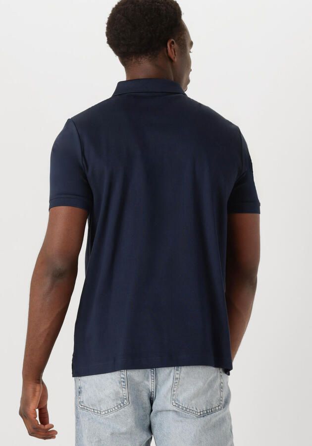 CALVIN KLEIN Heren Polo's & T-shirts Liquid Touch Welt Zip Polo Donkerblauw - Foto 3