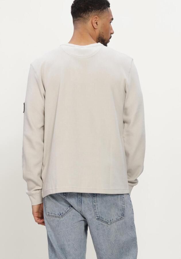 CALVIN KLEIN JEANS regular fit longsleeve met wafelstructuur moonstruck - Foto 2