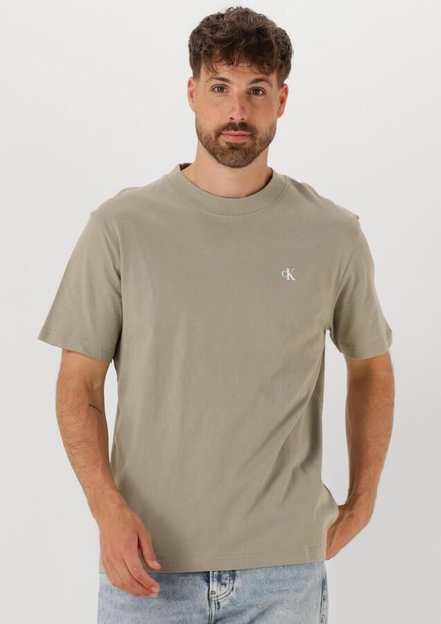 CALVIN KLEIN Heren Polo's & T-shirts Painted Jeans Tee Khaki - Foto 4