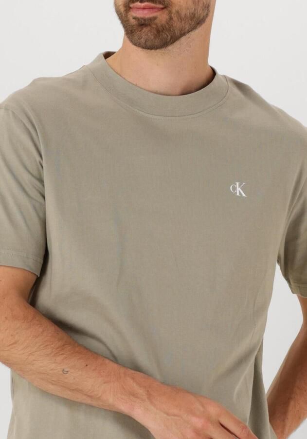 CALVIN KLEIN Heren Polo's & T-shirts Painted Jeans Tee Khaki - Foto 2