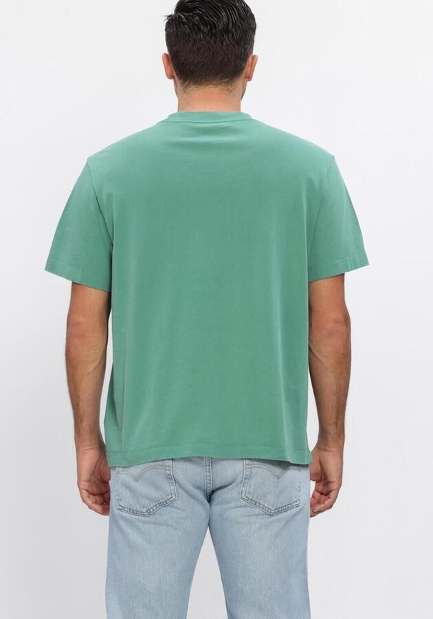 CALVIN KLEIN Heren Polo's & T-shirts Ss 20s Acid Wash Graphic Crewnk Groen - Foto 2