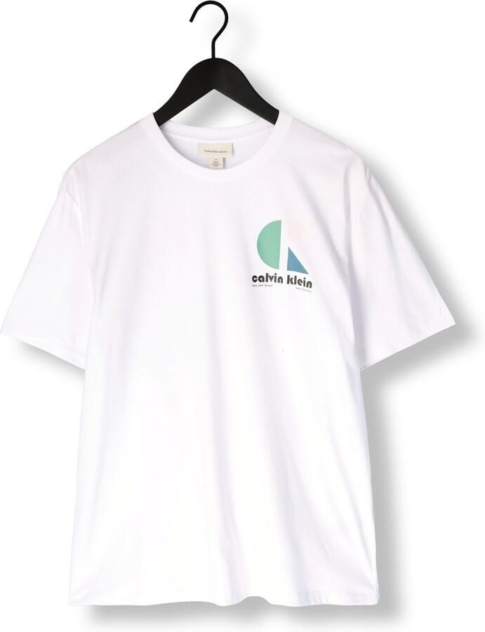 CALVIN KLEIN Heren Polo's & T-shirts Ss 20s Ck Bhs Lg Grp Wit