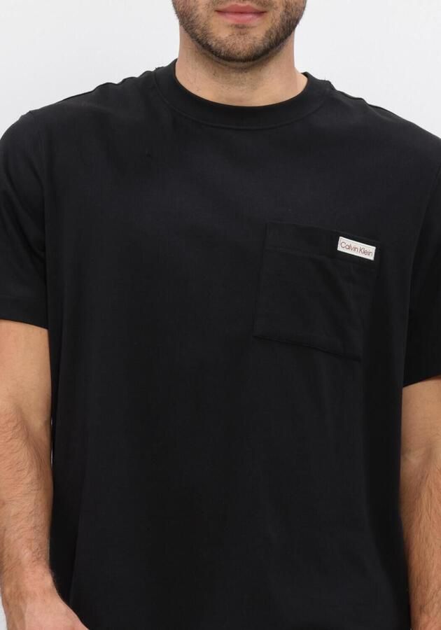 CALVIN KLEIN Heren Polo's & T-shirts Ss 20s Jersey Easy Coin Pocket T Zwart - Foto 3