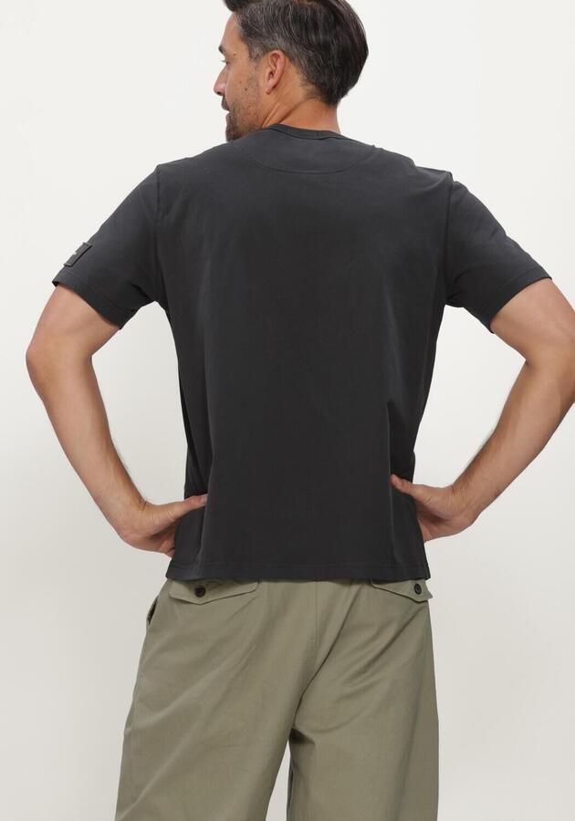 CALVIN KLEIN Heren Polo's & T-shirts Ss Clsc Sueded Jersey Badge Tee Antraciet - Foto 3
