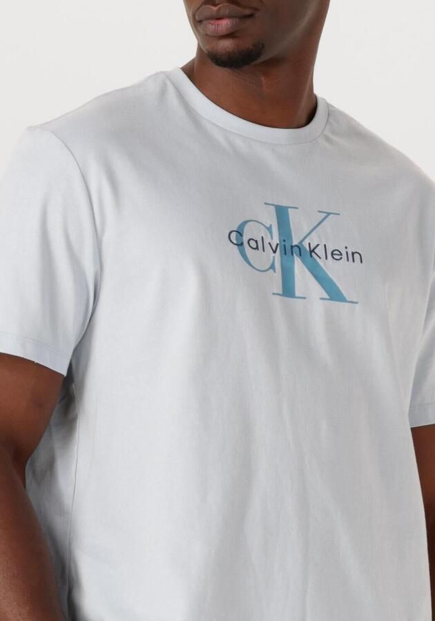 CALVIN KLEIN Heren Polo's & T-shirts Ss Hero Monologo Tee 20s Lichtblauw - Foto 3