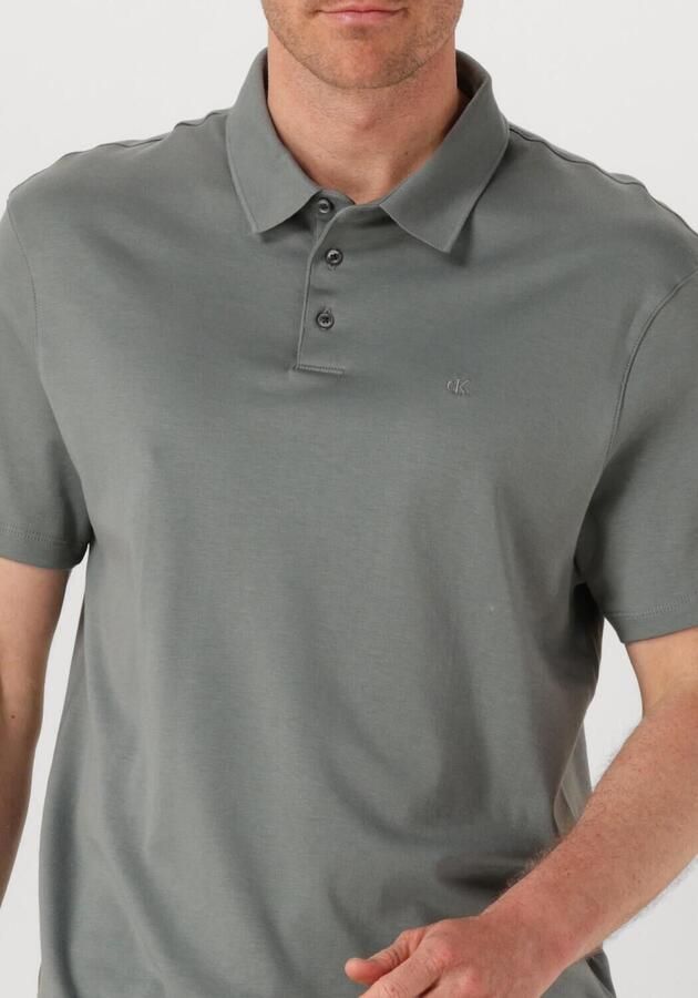 CALVIN KLEIN Heren Polo's & T-shirts Ss Supima Chest Emb Grijs - Foto 3