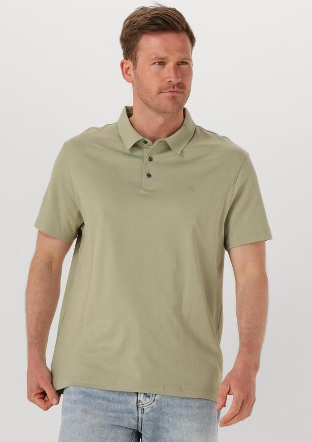 CALVIN KLEIN Heren Polo's & T-shirts Ss Supima Chest Emb Groen - Foto 4