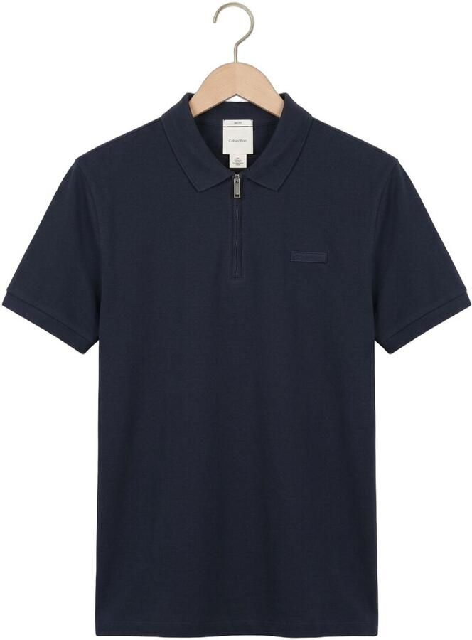 CALVIN KLEIN Heren Polo's & T-shirts Ss Supima Chest Emb Polo Donkerblauw - Foto 2