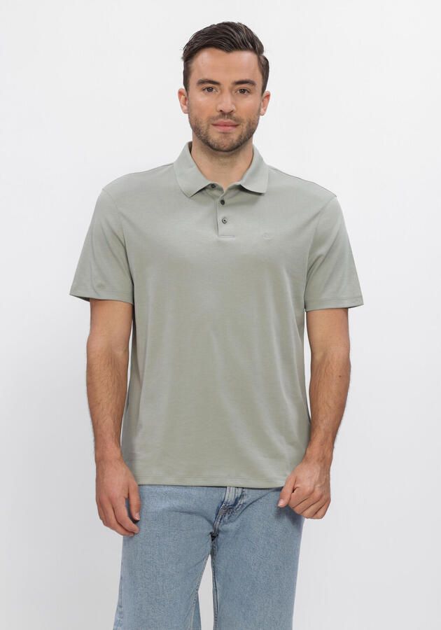 CALVIN KLEIN Heren Polo's & T-shirts Ss Supima Chest Emb Polo Khaki