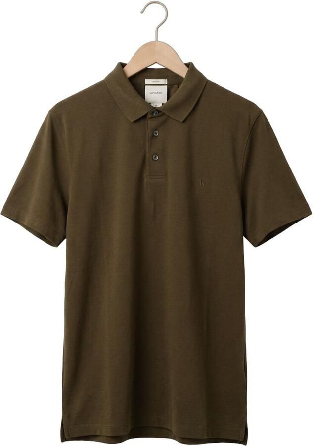 CALVIN KLEIN Heren Polo's & T-shirts Ss Supima Chest Emb Polo Olijf - Foto 2
