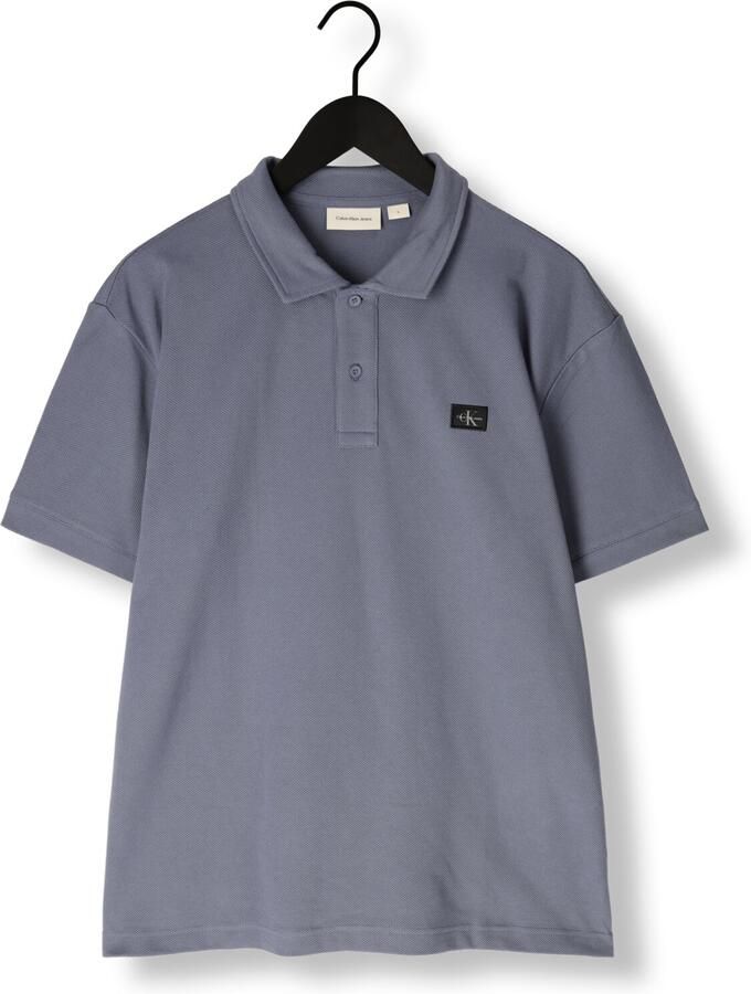 CALVIN KLEIN Heren Polo's & T-shirts Woven Label Polo Grijs