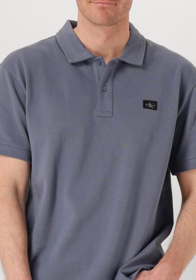 CALVIN KLEIN Heren Polo's & T-shirts Woven Label Polo Grijs - Foto 2