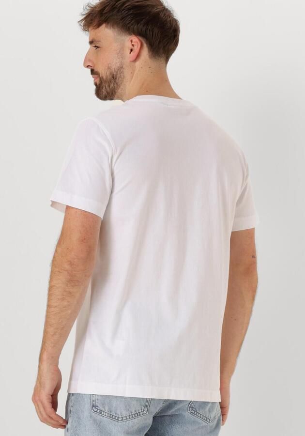 CALVIN KLEIN Heren Polo's & T-shirts Woven Label Regular Tee Wit - Foto 2