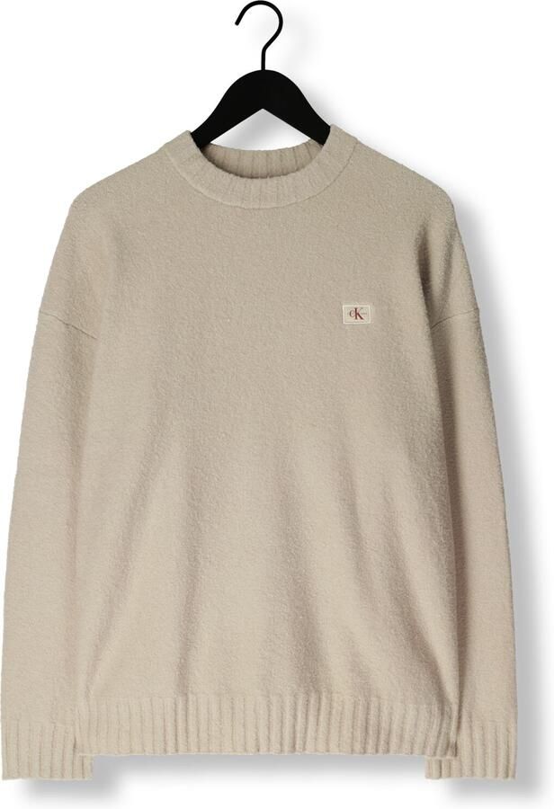 CALVIN KLEIN Heren Truien & Vesten Boucle Boxy Sweater Beige - Foto 3