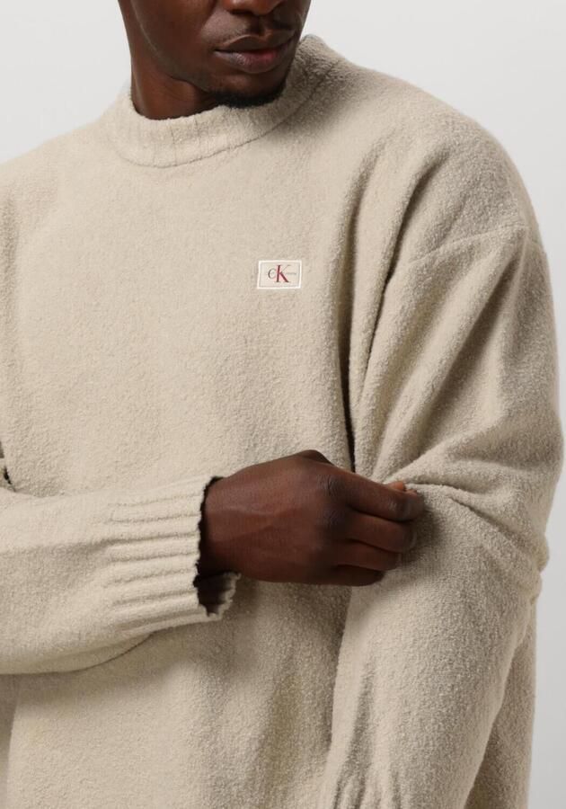 CALVIN KLEIN Heren Truien & Vesten Boucle Boxy Sweater Beige - Foto 2