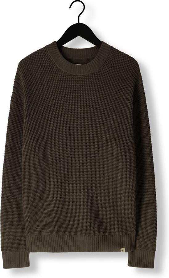 CALVIN KLEIN Heren Truien & Vesten Chunky Texture Sweater Bruin - Foto 3
