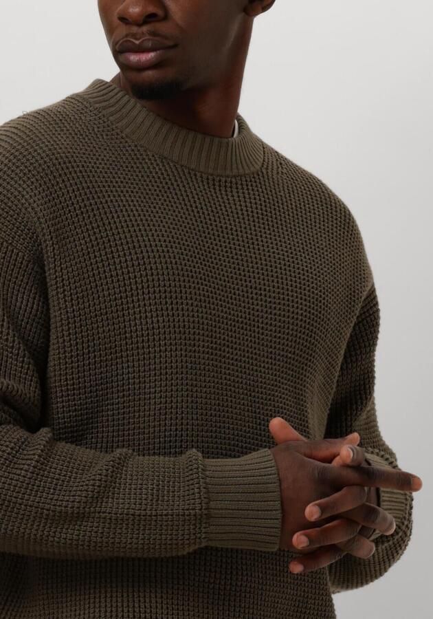 CALVIN KLEIN Heren Truien & Vesten Chunky Texture Sweater Bruin